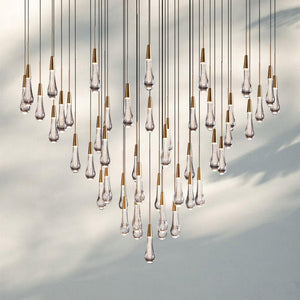 Solitaire Round Chandelier 17" 24" 36“ 58“-47-Light 58‘’-Brass-