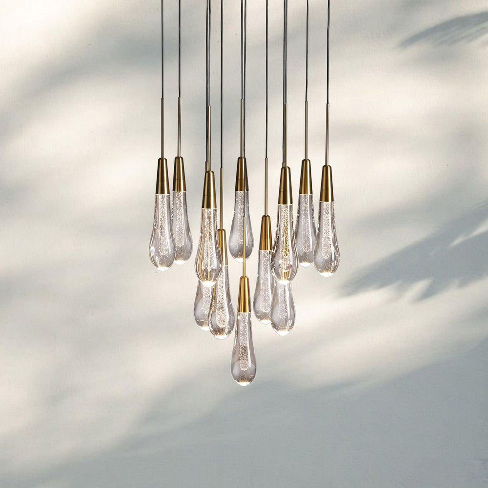 Solitaire Round Chandelier 17" 24" 36“ 58“-