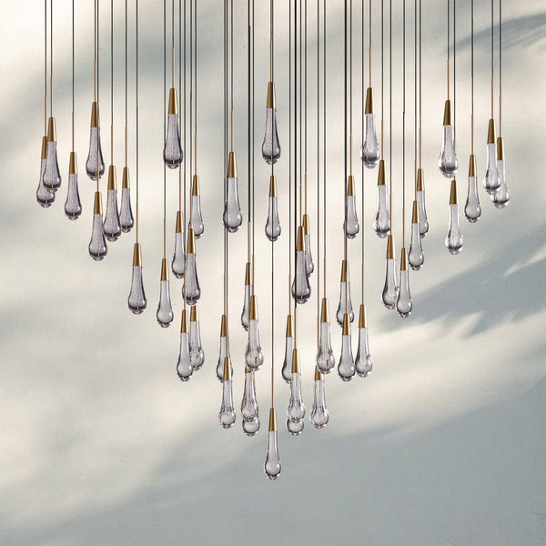 Solitaire Round Chandelier 17" 24" 36“ 58“-