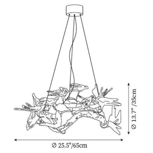 Swallow Branch Chandelier-chandeliers for dining room,chandeliers for stairways,chandeliers for foyer,chandeliers for bedrooms,chandeliers for kitchen,chandeliers for living room-Arialamps