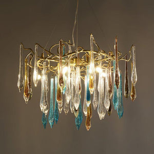 Teardrop Crystal Chandelier-chandeliers for dining room,chandeliers for stairways,chandeliers for foyer,chandeliers for bedrooms,chandeliers for kitchen,chandeliers for living room-Arialamps