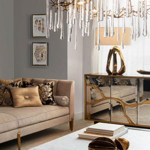 Teardrop Round Chandelier-chandeliers for dining room,chandeliers for stairways,chandeliers for foyer,chandeliers for bedrooms,chandeliers for kitchen,chandeliers for living room-Arialamps