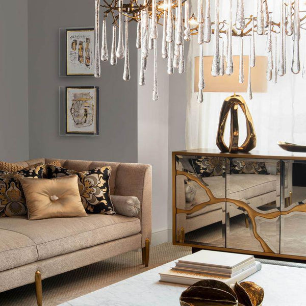 Teardrop Round Chandelier-chandeliers for dining room,chandeliers for stairways,chandeliers for foyer,chandeliers for bedrooms,chandeliers for kitchen,chandeliers for living room-Arialamps