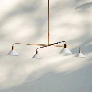 Theron Glass Round Chandelier 30'' 52'' - Arialamps