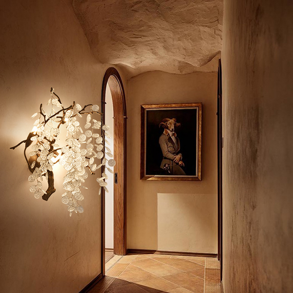 Thirza Branch Crystal Wall Sconce - Ineffable Lighting