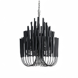 Tildalay Wide Chandelier 21" 36"-Chandelier-21"-Black-Arialamps
