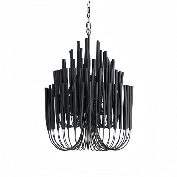 Tildalay Wide Chandelier 21" 36"-Chandelier-21"-Black-Arialamps