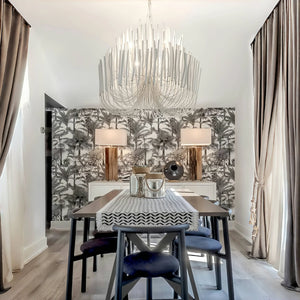 Tildalay Wide Chandelier 21" 36"-Chandelier-36"-White-Arialamps