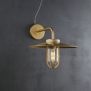 Utilitaive Barn Outdoor Wall Sconce — Indusrrial Metal Wall Light Fixture