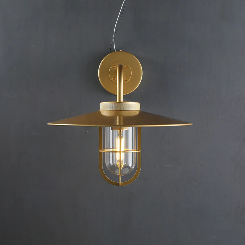 Utilitaive Barn Outdoor Wall Sconce — Indusrrial Metal Wall Light Fixture