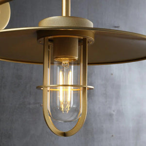 Utilitaive Barn Outdoor Wall Sconce — Indusrrial Metal Wall Light Fixture