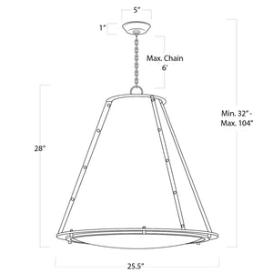 Vertelle Maid Chandelier Large-