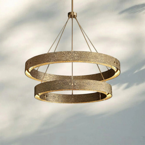 Veuvery 2-Tier Round Chandelier 60"-chandeliers for dining room,chandeliers for stairways,chandeliers for foyer,chandeliers for bedrooms,chandeliers for kitchen,chandeliers for living room-Brass-Arialamps