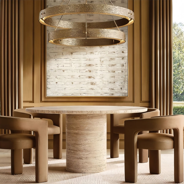 Veuvery 2-Tier Round Chandelier 60"-chandeliers for dining room,chandeliers for stairways,chandeliers for foyer,chandeliers for bedrooms,chandeliers for kitchen,chandeliers for living room-Arialamps