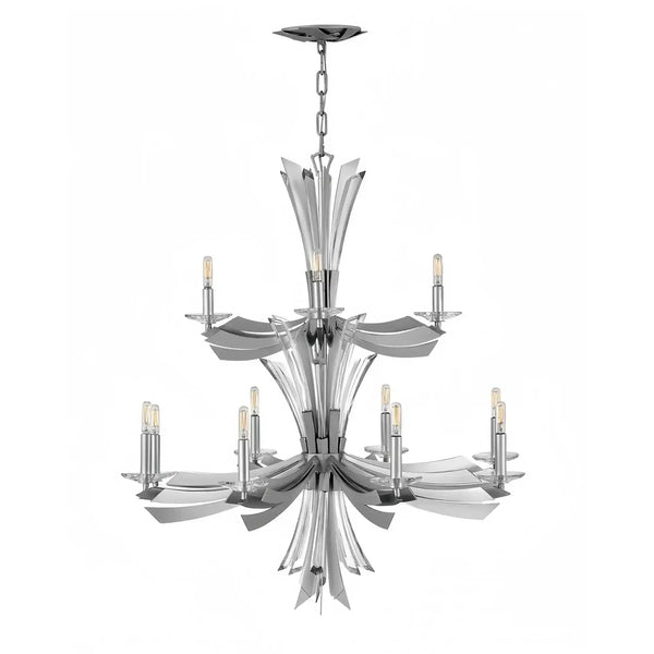 Vida Medium Multi Tier Chandelier - Arialamps
