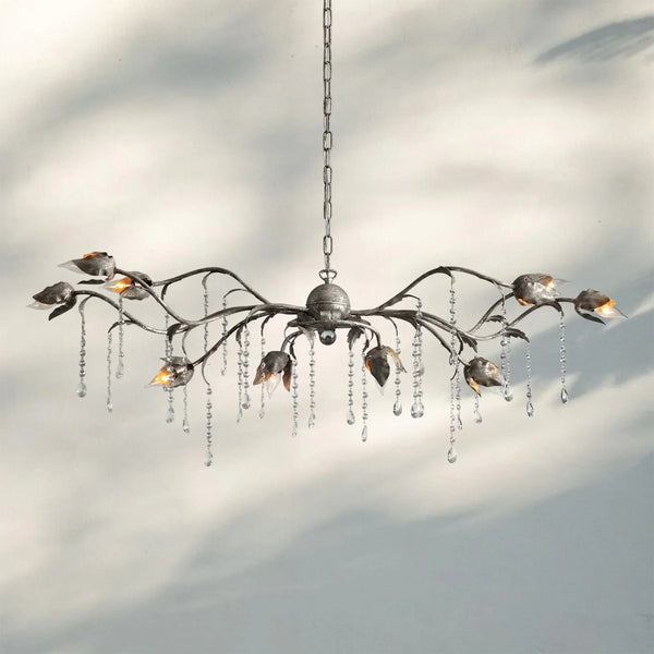 Viticcia Rectangular Chandelier 52" 61" 71"-Lighting-Arialamps