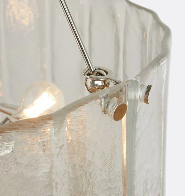 Willamette Glass Round Chandelier 2-Tier 32''-Arialamps
