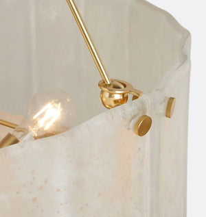 Willamette Glass Round Chandelier 2-Tier 32''-Arialamps