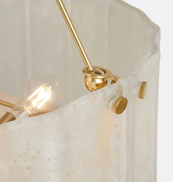 Willamette Glass Round Chandelier 2-Tier 32''-Arialamps