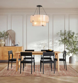 Willamette Glass Round Chandelier 2-Tier 32''-Arialamps