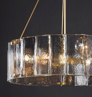 Willamette Glass Round Chandelier 32"-Arialamps
