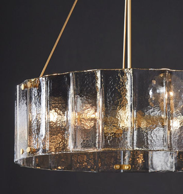 Willamette Glass Round Chandelier 48''-Arialamps