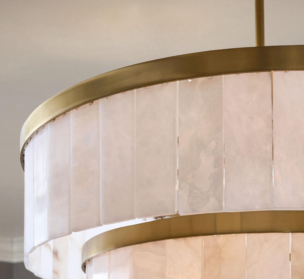 Windham Alabaster 3 Tier Chandelier-chandelier-Arialamps