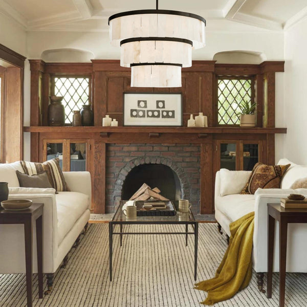 Windham Alabaster 3 Tier Chandelier-chandelier-Arialamps