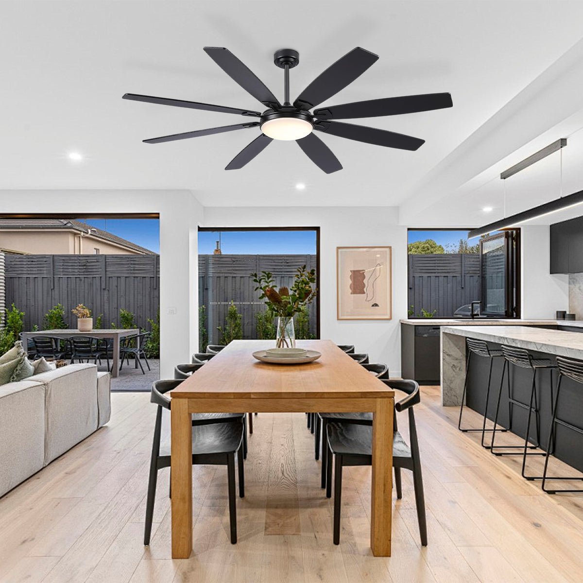 Zephyra Ceiling Fans with Lights 72" - Arialamps